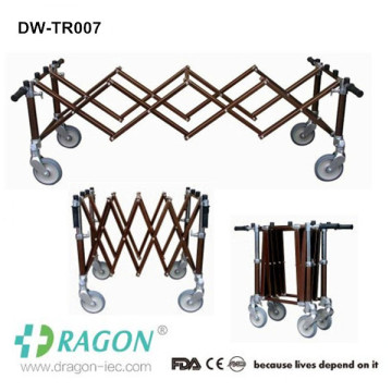 Dragon Aluminium Leichenhalle verwendet Stahl 4 oder 2 Bremsen Särge Trolley-Hersteller